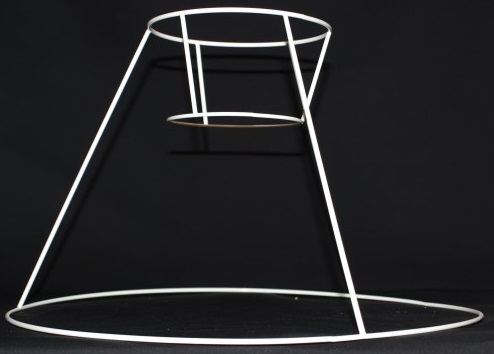 Lampeskærm stativ 14x24x35 (27 cm) BR